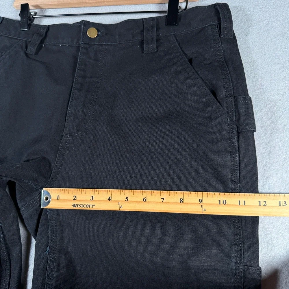 Brahma Mens Carpenter Pants 34x30 Black Soot Utility Workwear Straight Leg